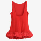 Backless Ruffle Mini Dress Sleeveless Bodycon Party Outfit