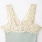 Patchwork Top For Women Casual Versatile With Elegant Vibe And Texture