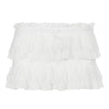 Lace Trim Knot High Waist Pleated Mini Skirt With Color Blocking Details For Seductive Style