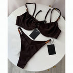 Beaded Push Up Bikini Set