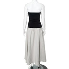 Slim Fold Bodycon Backless Dress Off Shoulder Splice Mini Elegant Summer Evening Style