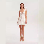 Off Shoulder Fairy Chic Dress With 3D Stereo Pattern