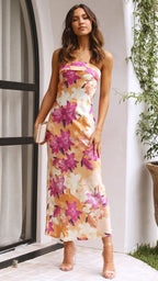 Summer Backless Tube Top Long Dress