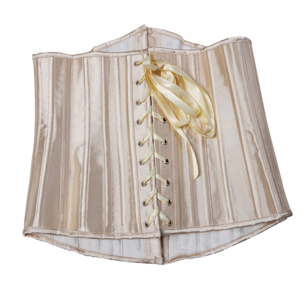 Elevated Corset Waist Belt Top In Spandex Polyester Blend For A Sleek Silhouette