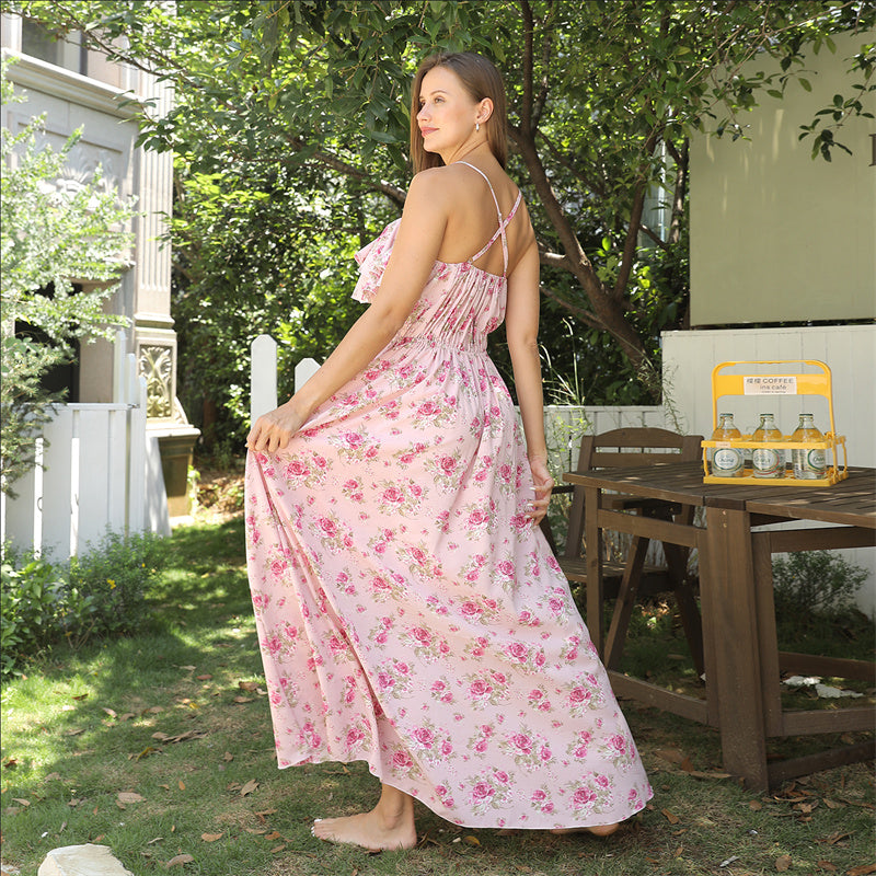 Pink Floral Summer Dress