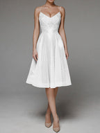 Embroidered Sling Dress Sleeveless