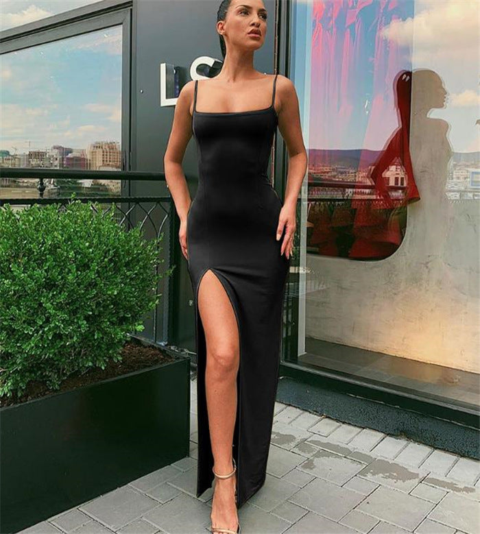 European Inspired Elegant Dress With Stitch Detailing