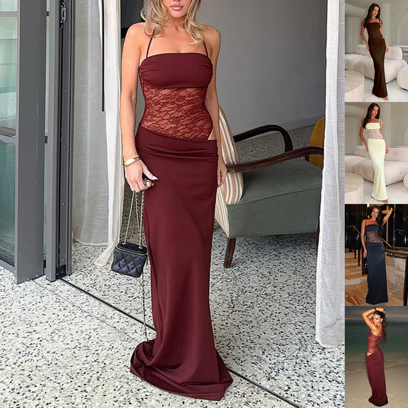 Women's Y2K Lace Long Dress