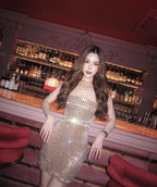 Elegant Banquet Evening Gown With Tube Top And Sleek Tight Skirt In Solid Colors