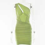 Pleated Mini Party Dress