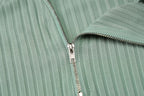 Cozy Soft Striped Knit Sleeveless Mini Dress Pink Green