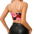 Floral Fishbone Sling Bra Sexy Lingerie Top For Women