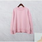 Cozy Crew Neck Pullover Sweater For Women Soft Winter Knit