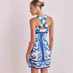 Floral Print Dress Sling Style
