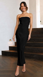 Summer Backless Tube Top Long Dress