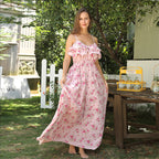 Pink Floral Summer Dress