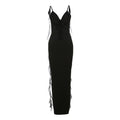 Chic Suspender Dress In Solid Colors Polyester Low Waist