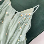 Women's Green Halter Dress