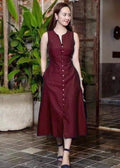 Stylish And Elegant Printed Dress With A-Line