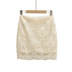 Beige Apricot Bodycon Skirt