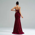 Sequin Party Long Prom Evening Dress