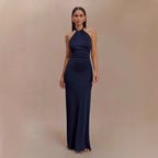 Bodycon Halter Sexy Backless Slim Fit Waist Maxi Dresses