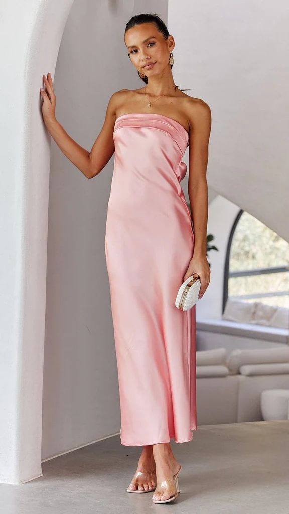 Summer Backless Tube Top Long Dress