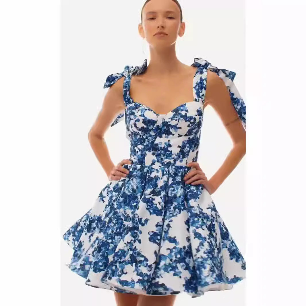 Off Shoulder Fairy Chic Dress With 3D Stereo Pattern