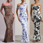 Print Summer Bodycon Dress With Strappy Bodice Chic Sundress