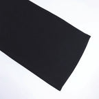 Midnight Black Cotton Tube Top Dress With Sleek Sleeveless Round Neck