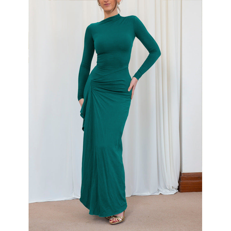 Chic High Waist Long Sleeve Dress for Women
