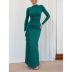 Chic High Waist Long Sleeve Dress for Women