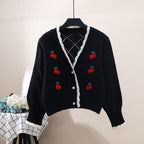 Top With Floral Embroidery Chain Detailing And Button Accents