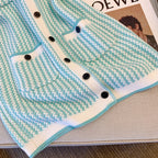 Light Blue Knitted Summer Dress