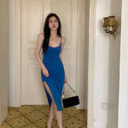 Sling Dress With Slim Fit And High Waist