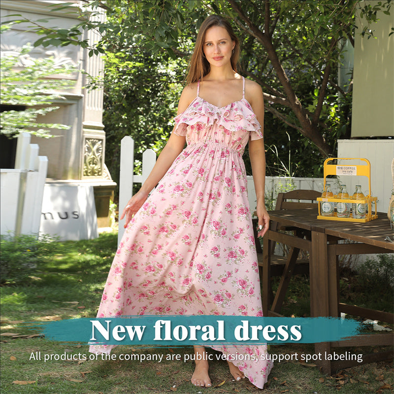 Pink Floral Summer Dress