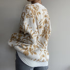 Cozy Relaxed Woolen Long Sleeve Top With V Neck