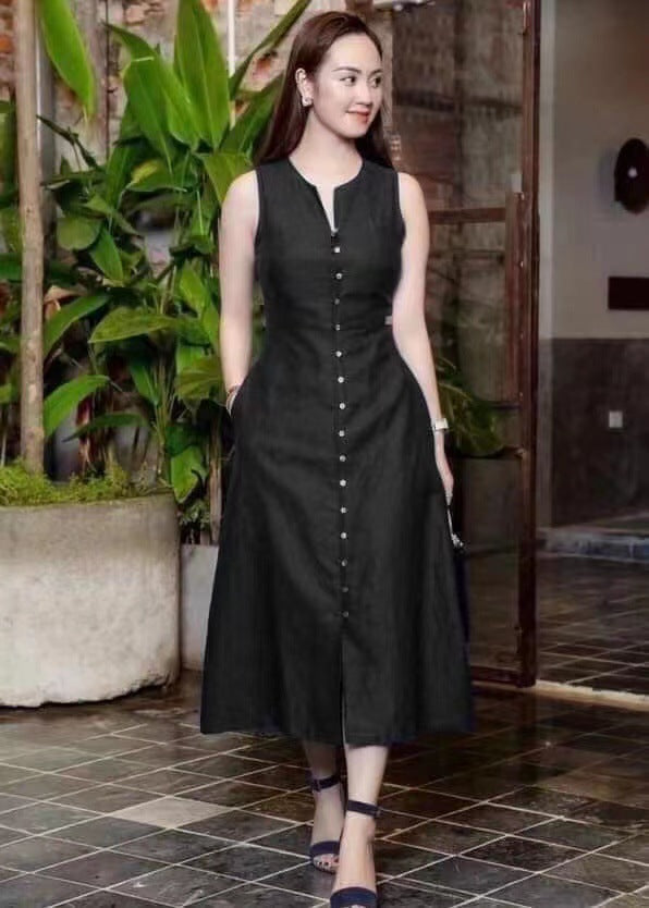 Stylish And Elegant Printed Dress With A-Line