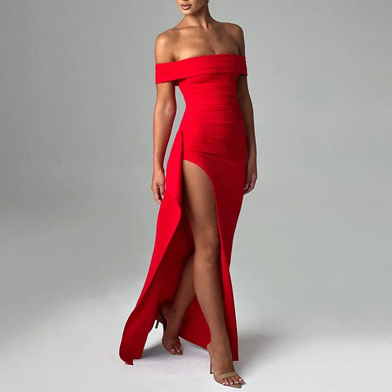 Women's Fashion Slim Sleeveless Split Dress