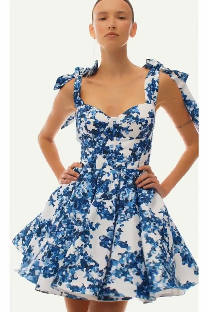 Off Shoulder Fairy Chic Dress With 3D Stereo Pattern