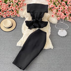 Flirty Two Piece Ruffled Short Top And Skirt Set
