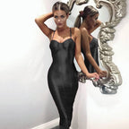 Sexy Sling Dress With Zip High Waist Party Outfit