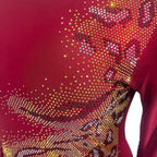 Red Novelty Design Tiger Spots Dress