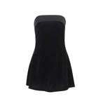 Women's Tube Top A-Line Short Dress Slim Fit Party Evening Wear