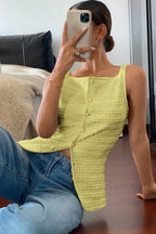 Chic Sleeveless Vest Top For Women With Classic Style
