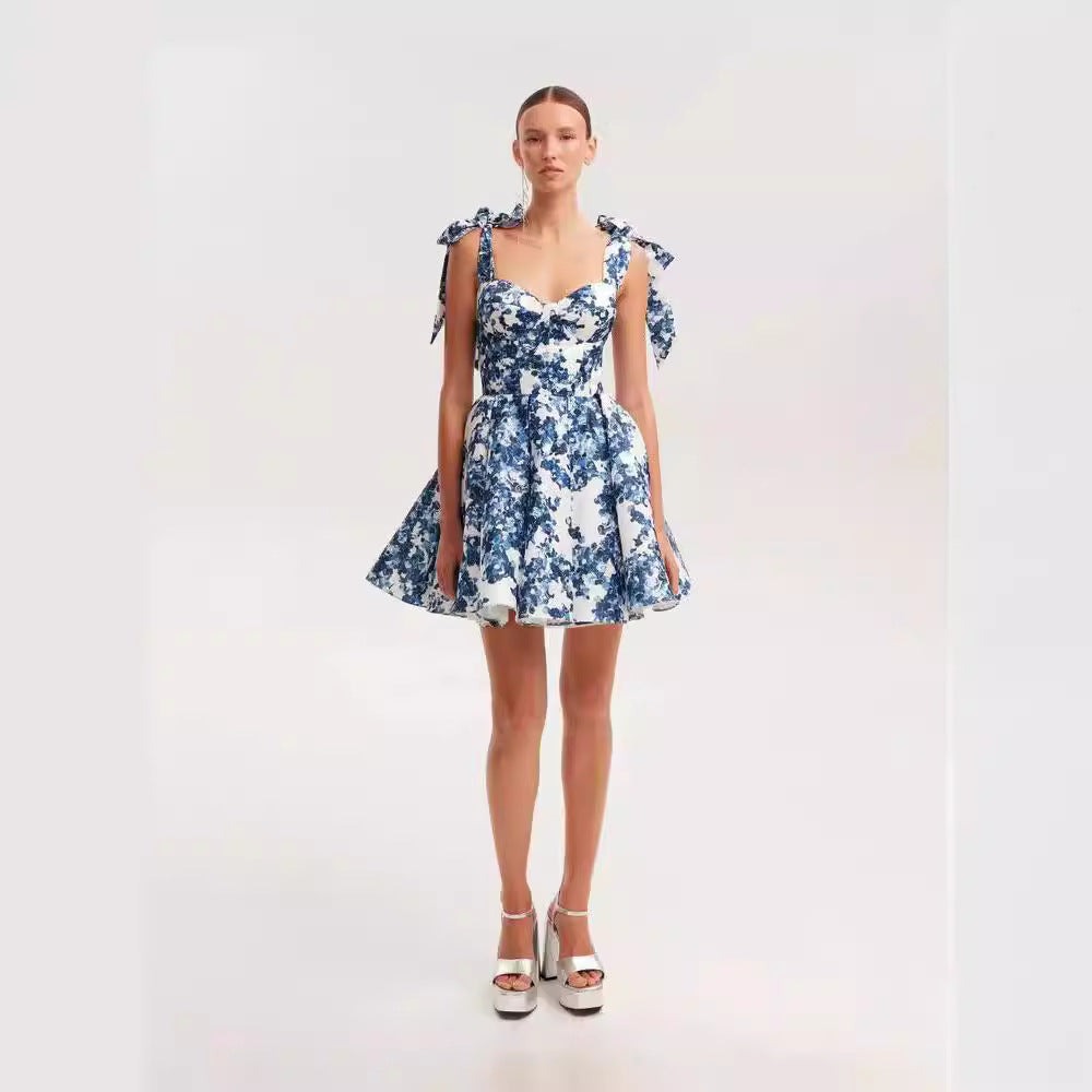 Off Shoulder Fairy Chic Dress With 3D Stereo Pattern