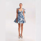 Off Shoulder Fairy Chic Dress With 3D Stereo Pattern