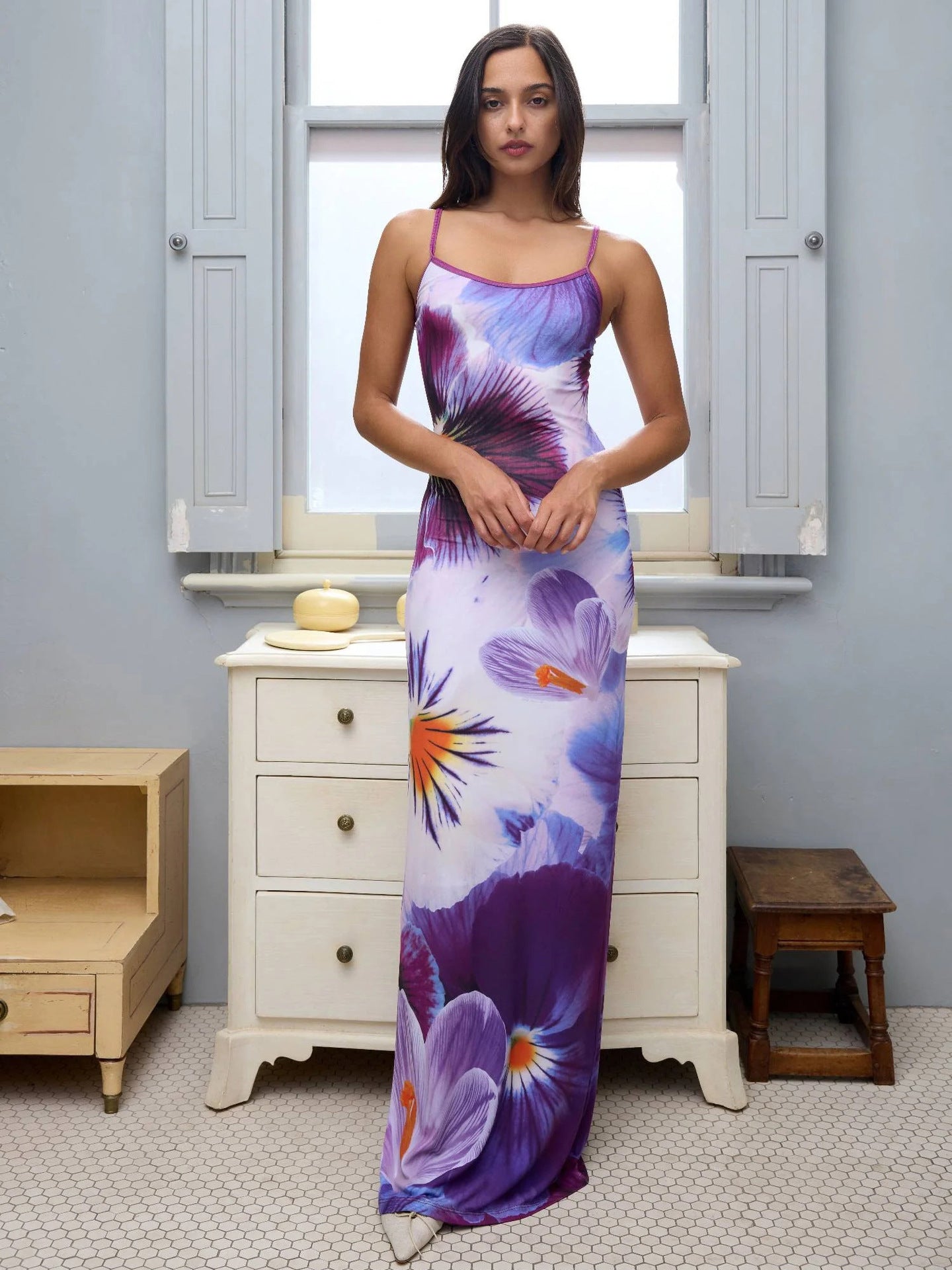 Sunny Floral Sling Dress