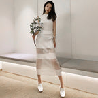 Knit Top And Skirt Set