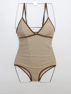 Chic Retro One-Piece Swimsuit